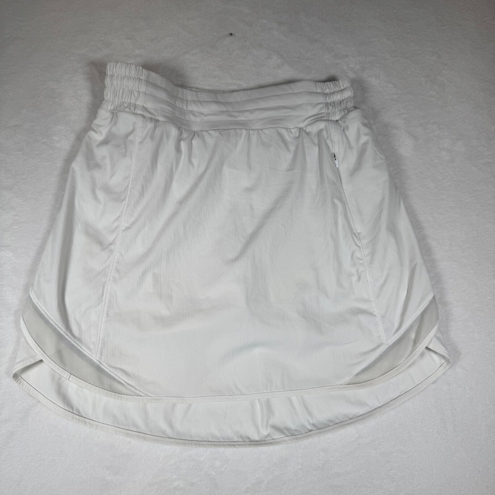 Lululemon Play Off the Pleats Skirt White Tennis Golf Activewear LW8AECT Size 4 - Picture 2 of 8